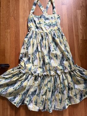 Cara Cara Yellow Floral Sundress